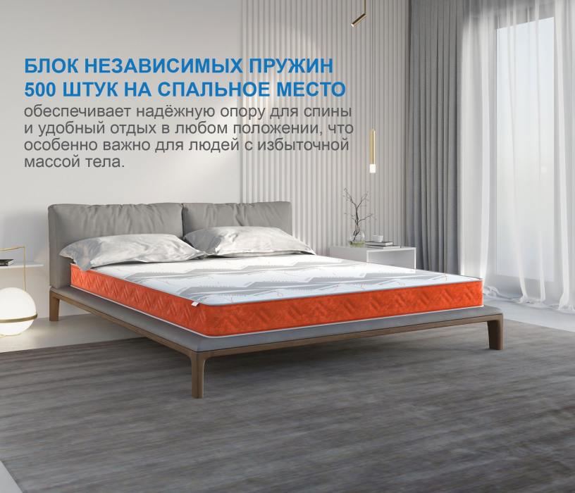 Другие размеры, Матрас Сити-Генуя в чехле Warmer 1800х2000