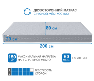Столлайн / Матрас Наслаждение-Рафаэль 800*2000