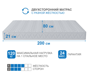 Столлайн / Матрас Тропикана-Вивальди 800х2000