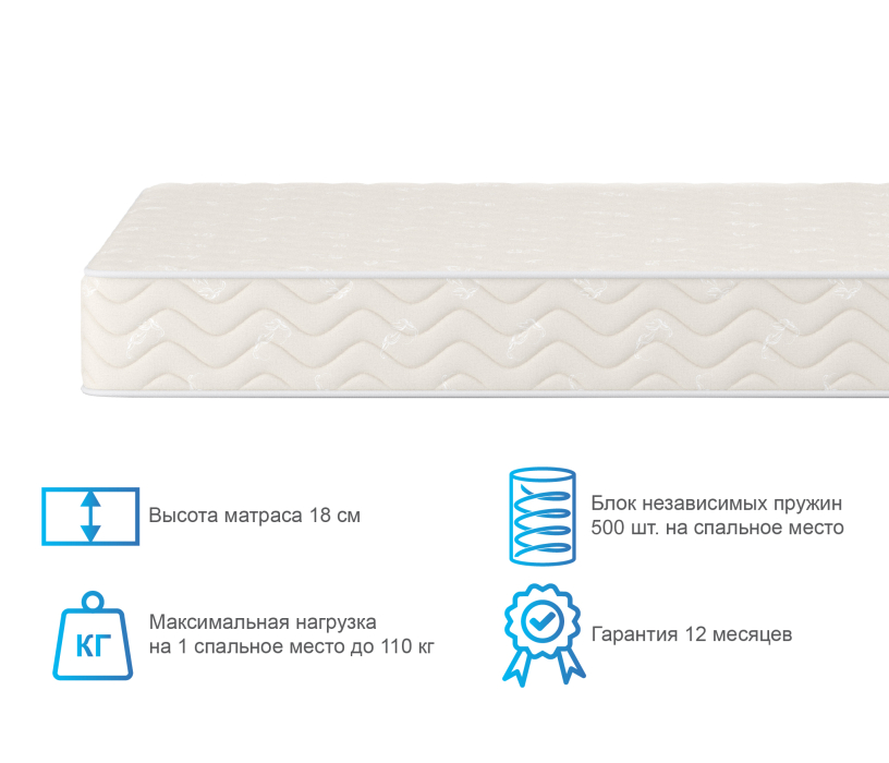 900 x 2000, Матрас Орматек Холидей 90х200