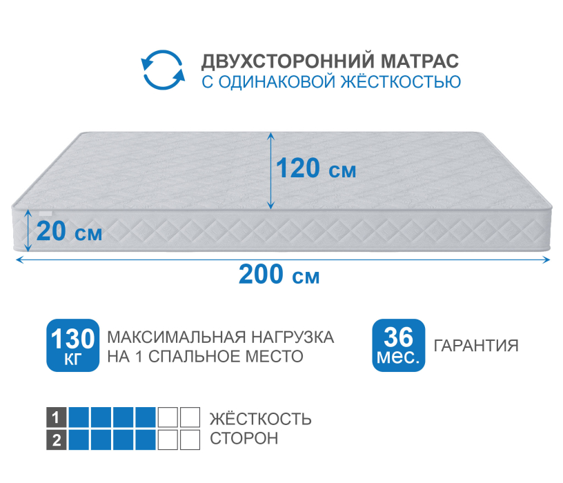 Другие размеры, Матрас Премиум-Ориент плюс 1200х2000
